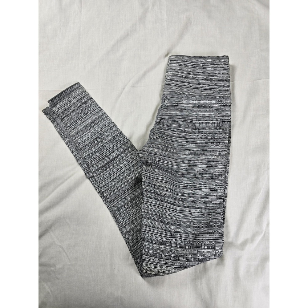 Athleta Leggings Womens XXS Gray Textured Knit Ankle Yoga Pants Gym Stretch